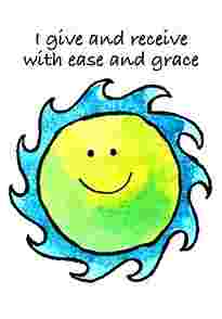 I give and receive with ease and grace