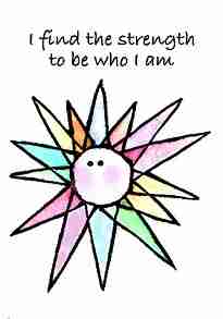 I find the strength to be who I am