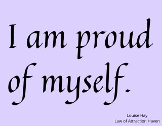 "I am proud of myself."