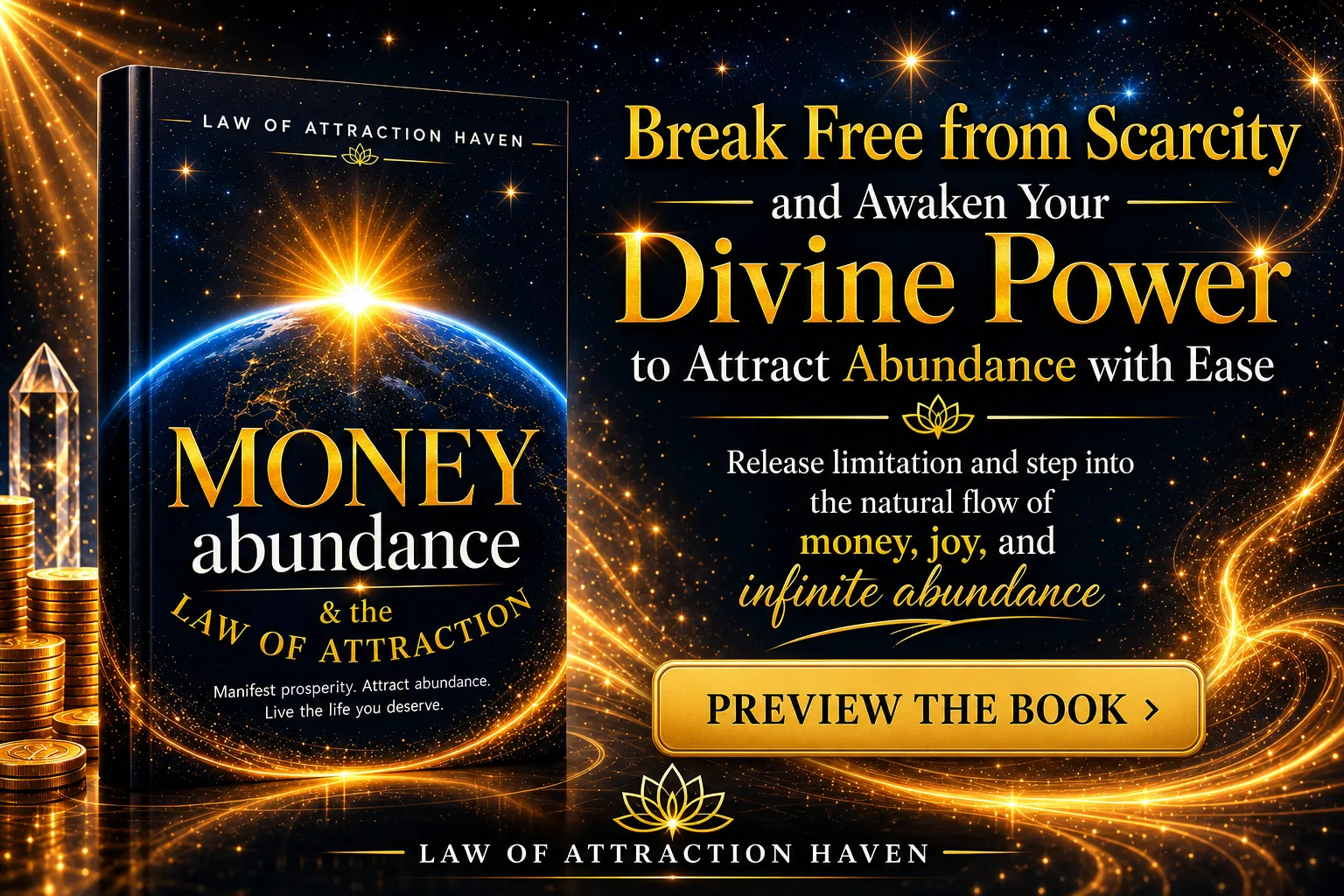 Release limitation and step into the natural flow of money, joy, and infinite abundance