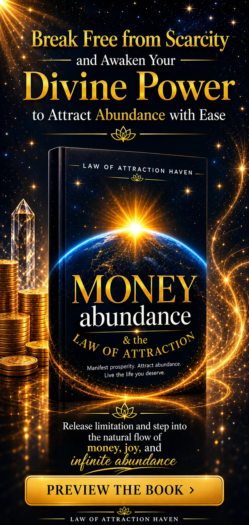 Release limitation and step into the natural flow of money, joy, and infinite abundance