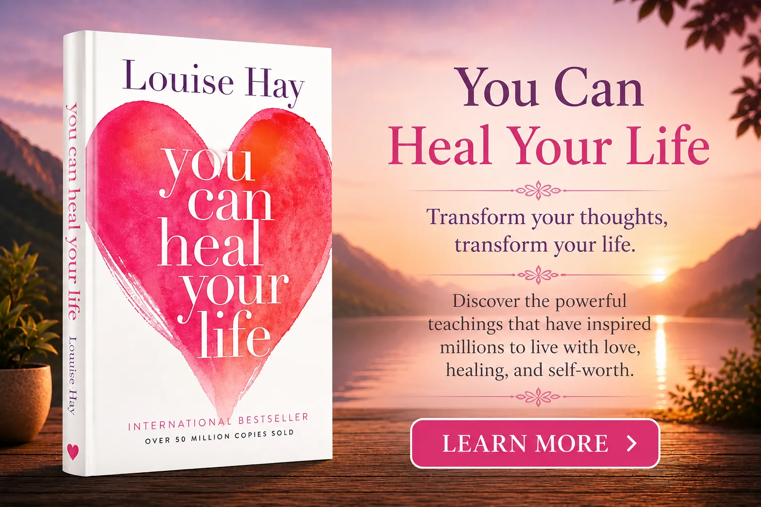 The best-selling guide on self-healing, affirmations, and the power of the mind to heal the body.