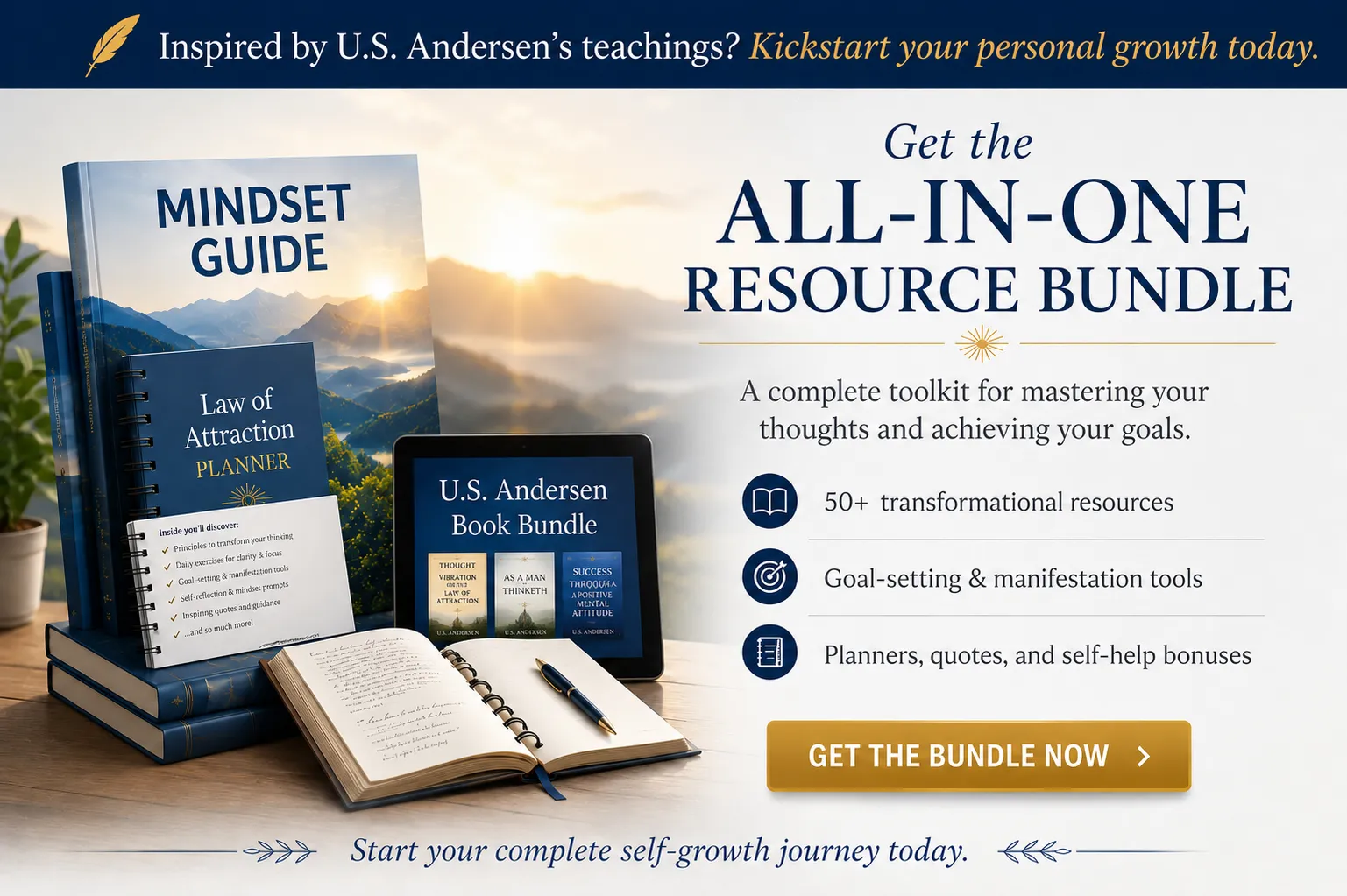 Your All-In-One Resource Bundle. Get the Top Law of Attraction Resources (+ Bonuses) All In One Place.