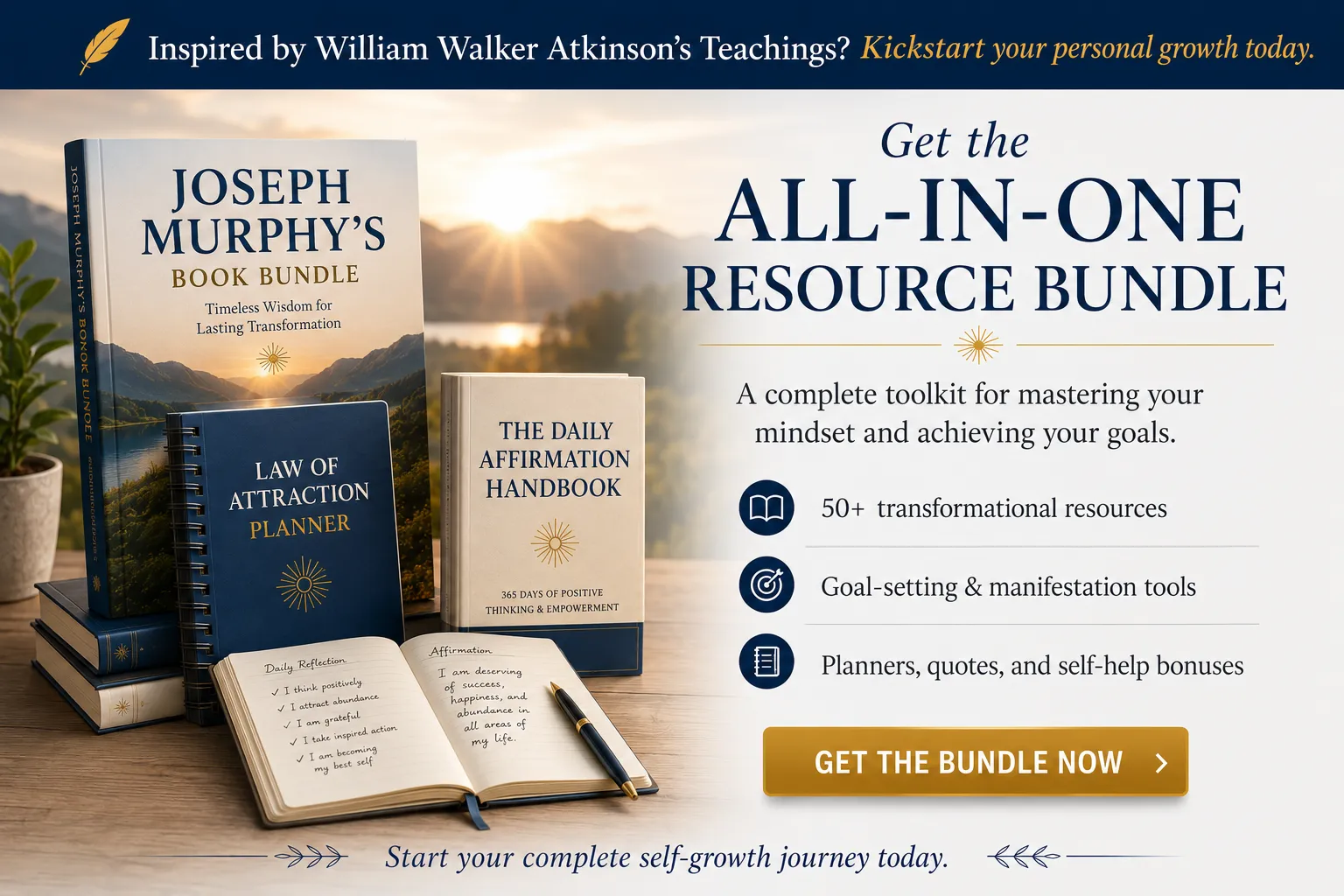 Your All-In-One Resource Bundle. Get the Top Law of Attraction Resources (+ Bonuses) All In One Place.