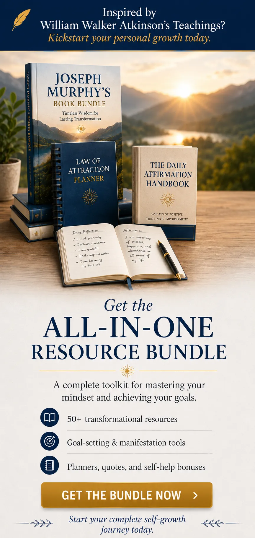 Your All-In-One Resource Bundle. Get the Top Law of Attraction Resources (+ Bonuses) All In One Place.