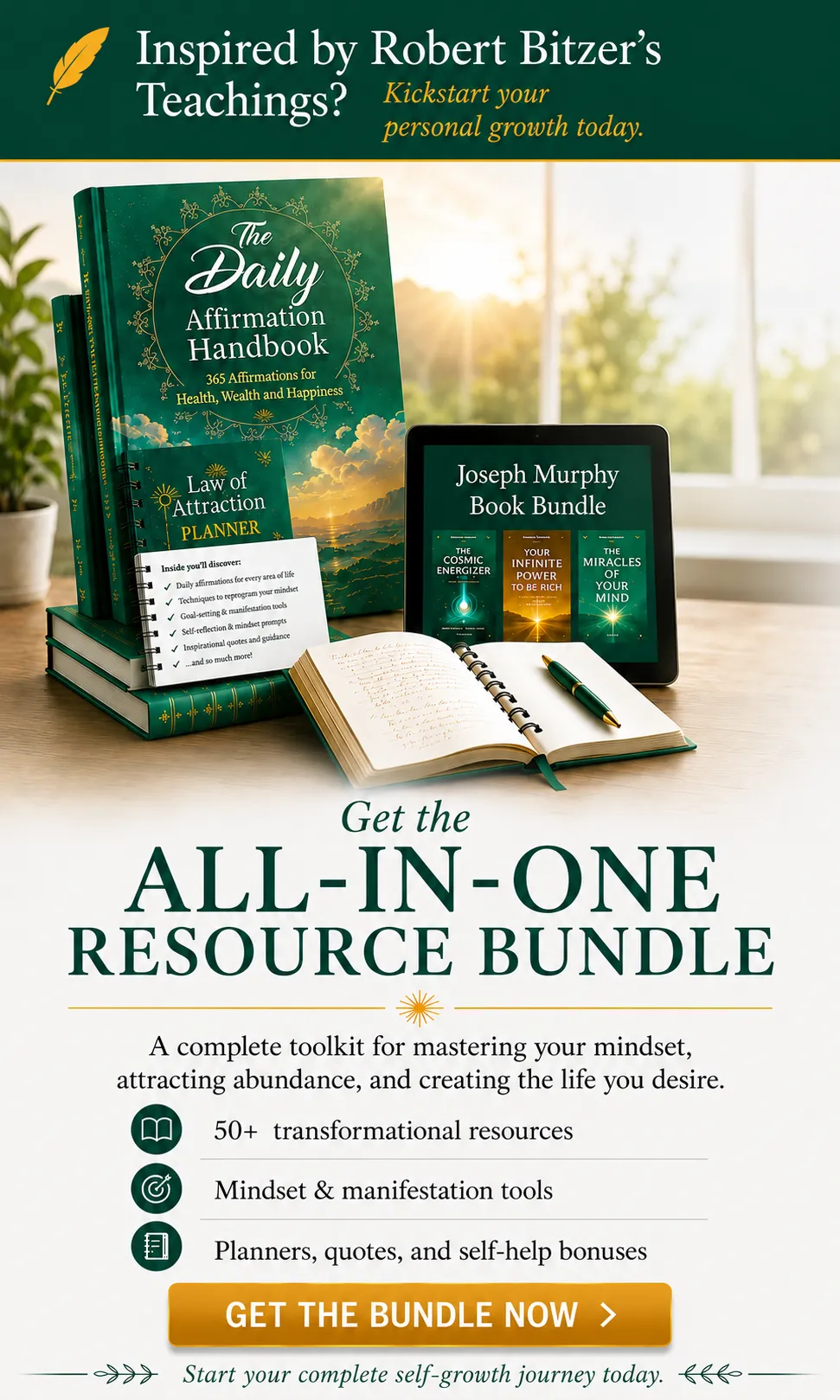 Your All-In-One Resource Bundle. Get the Top Law of Attraction Resources (+Bonuses) All In One Place.