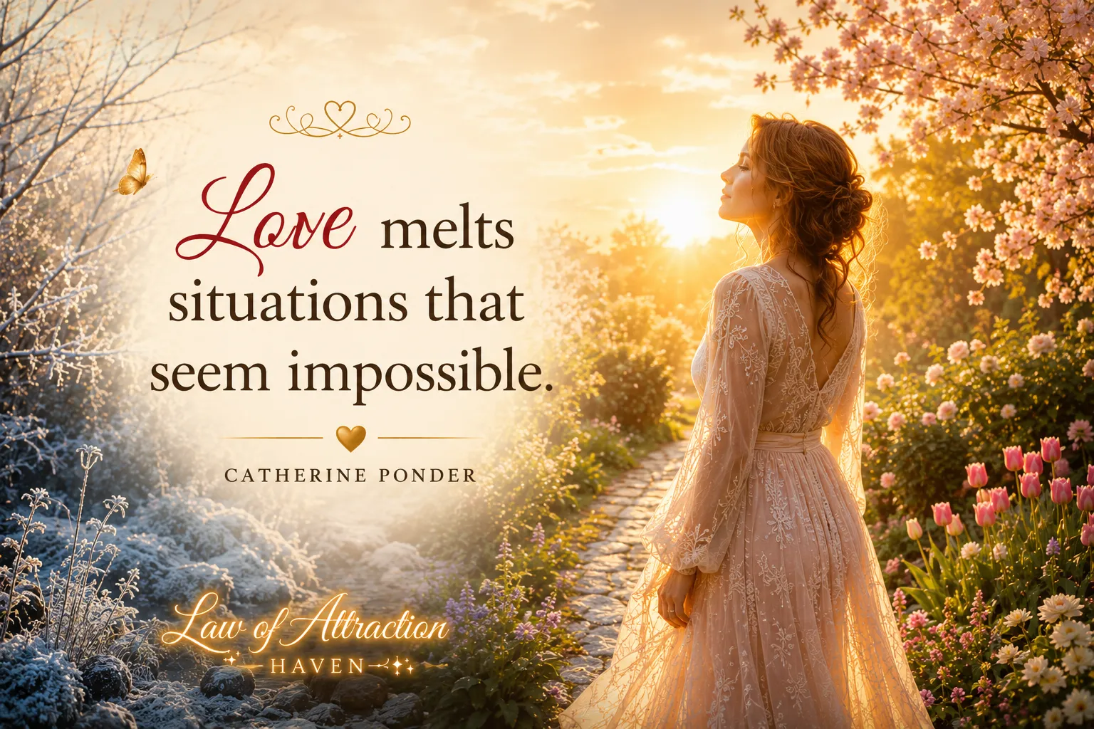 Love melts situations that seem impossible.