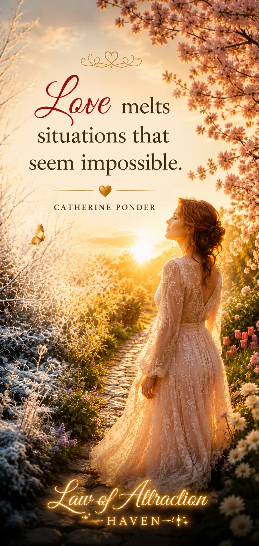 Love melts situations that seem impossible.