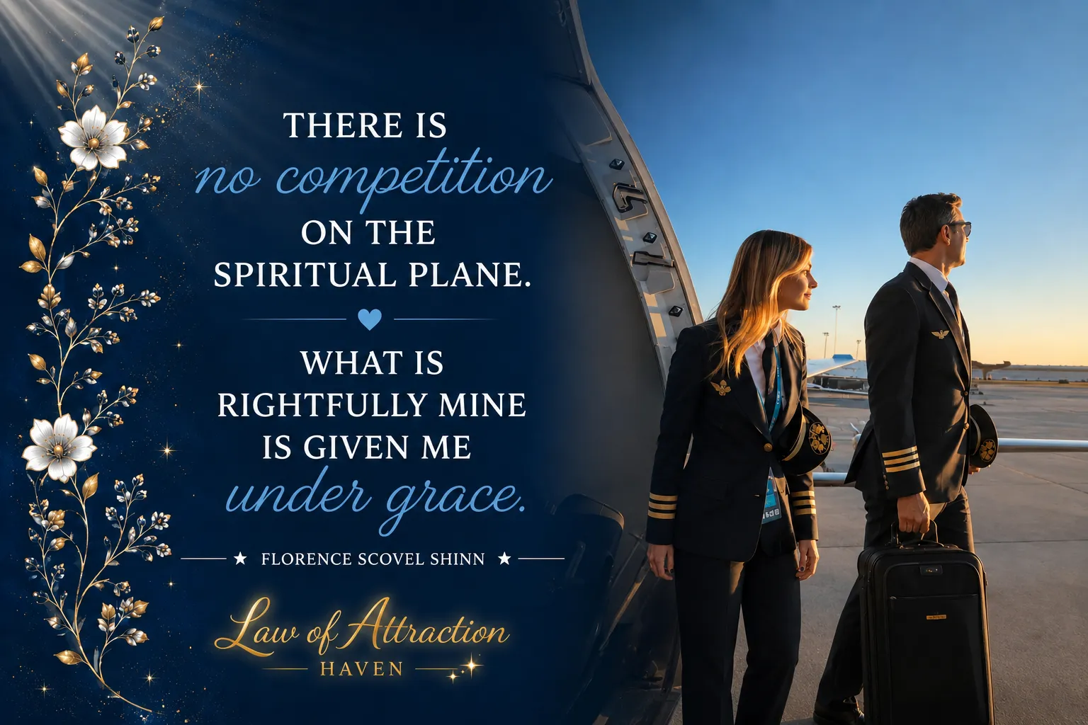 There is no competition on the Spiritual plane. What is rightfully mine is given me under grace.