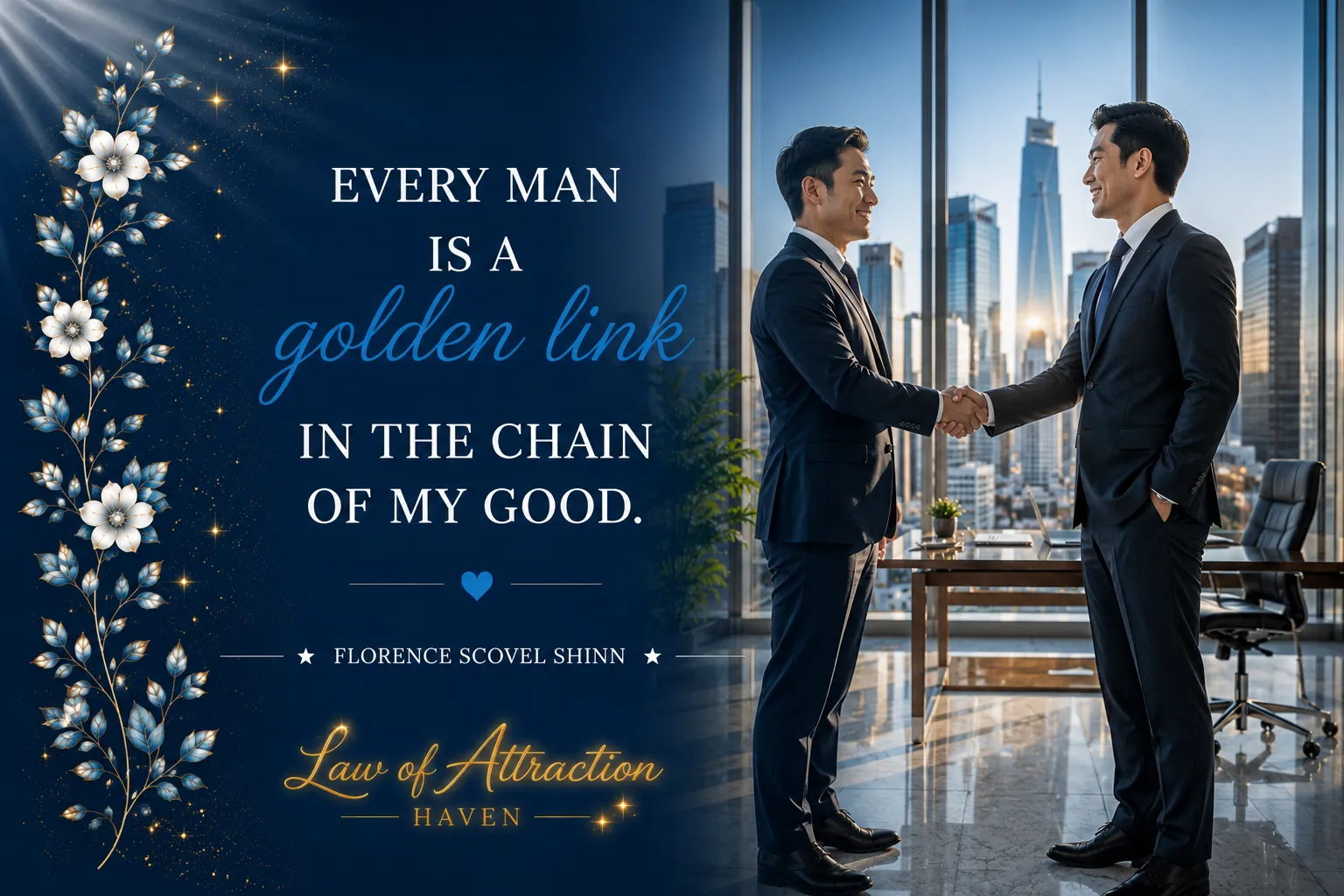 Every man is a golden link in the chain of my good.
