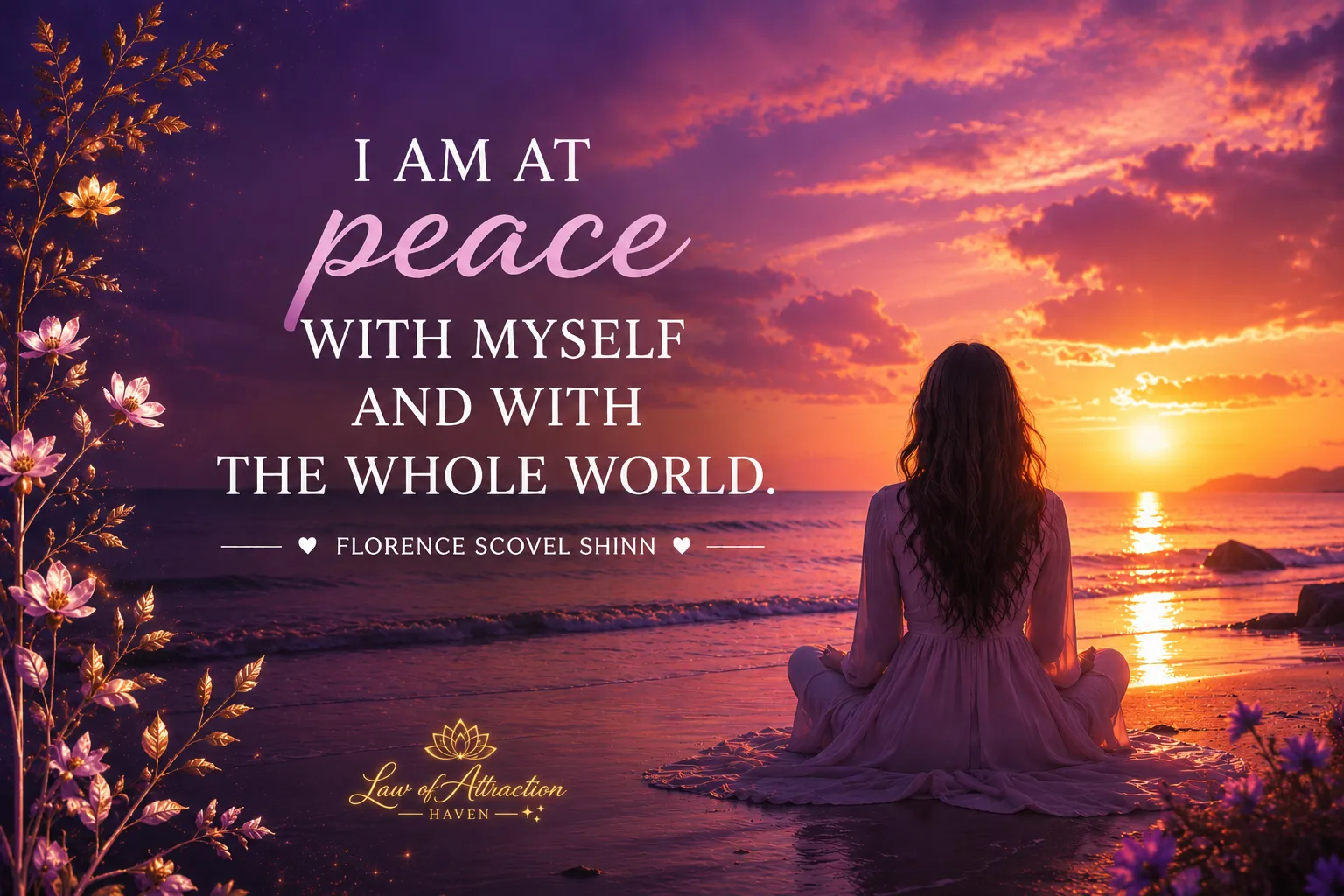 I am at peace with myself and with the whole world.