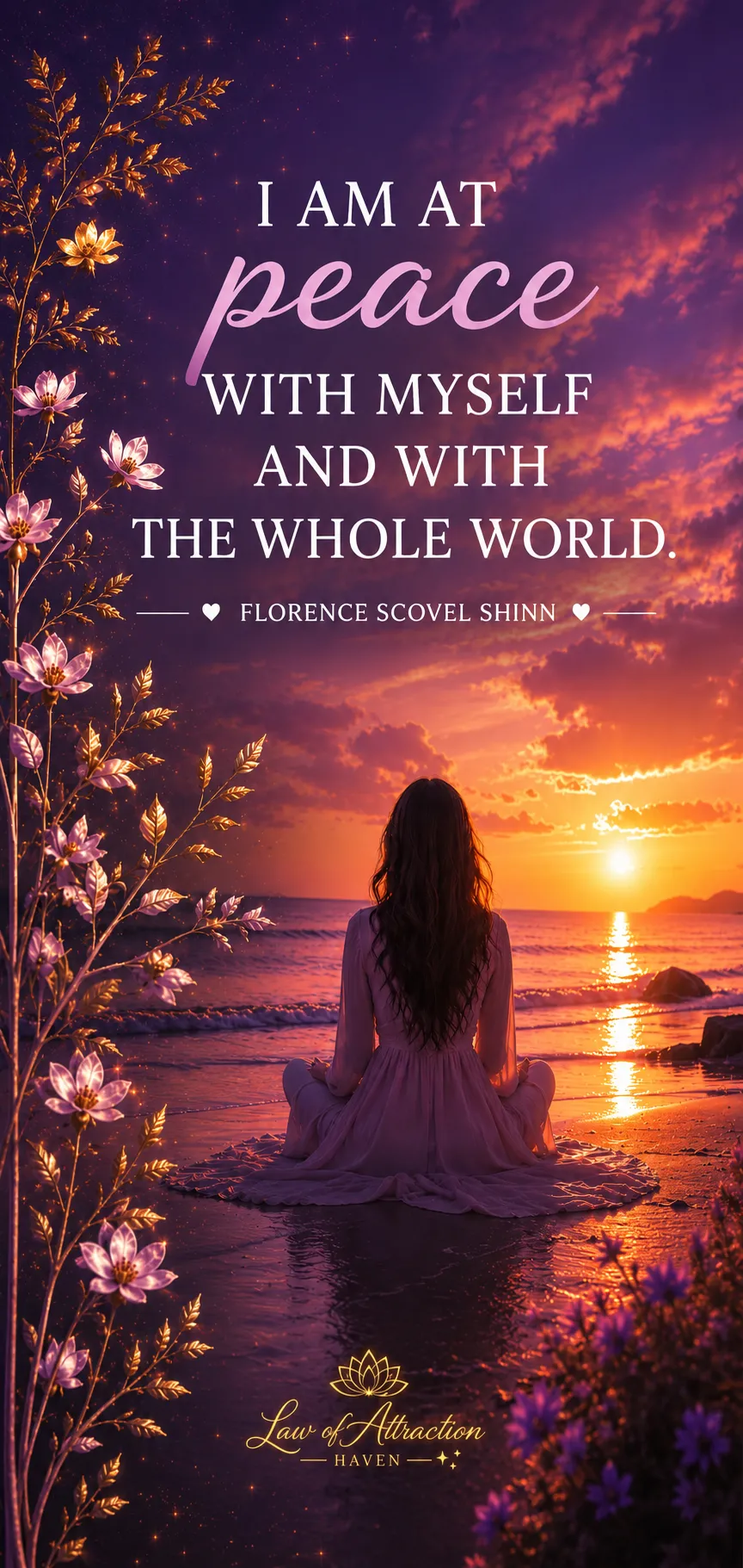 I am at peace with myself and with the whole world.