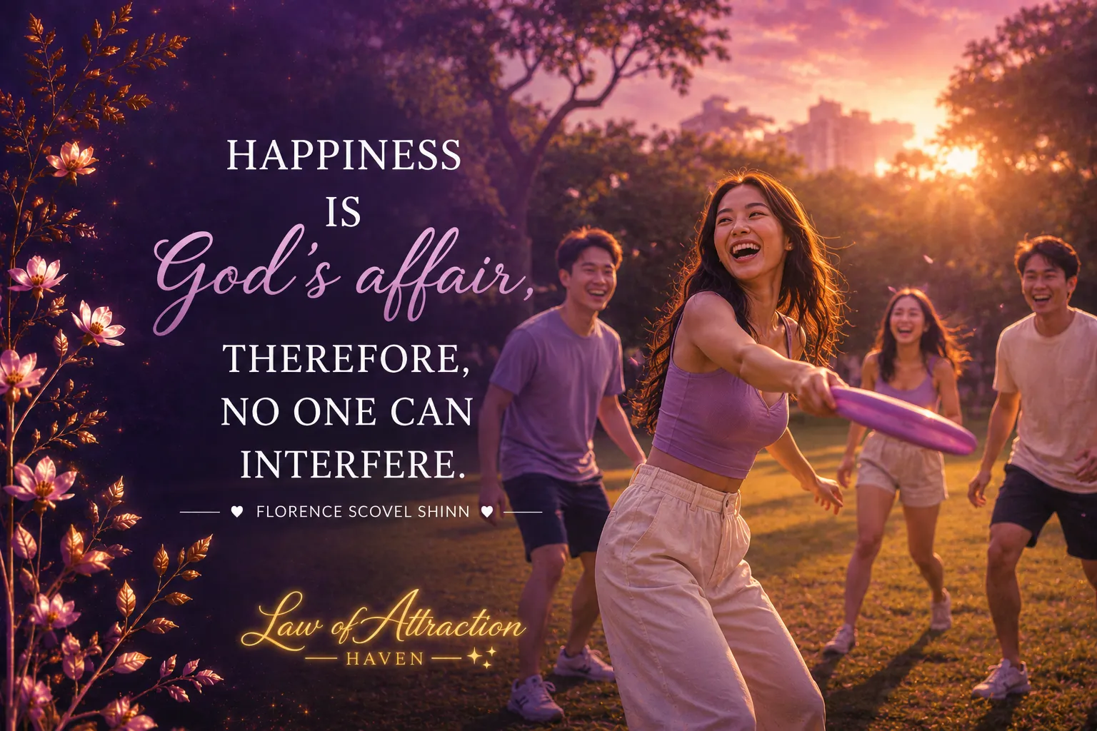 Happiness is God's affair, therefore, no one can interfere.