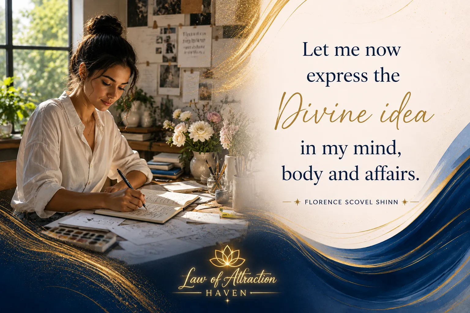 Let me now express the Divine idea in my mind, body and affairs.