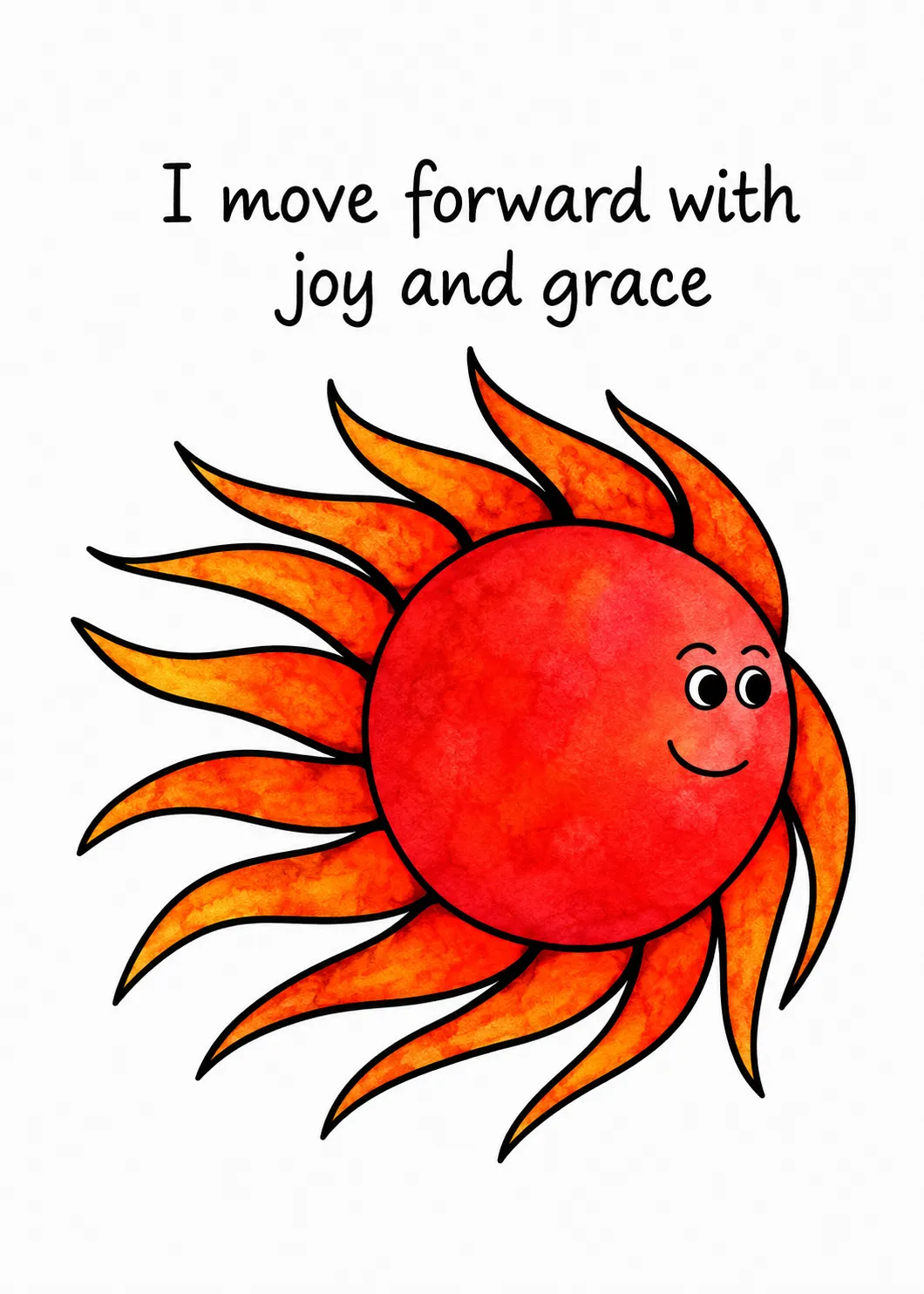 I move forward with joy and grace