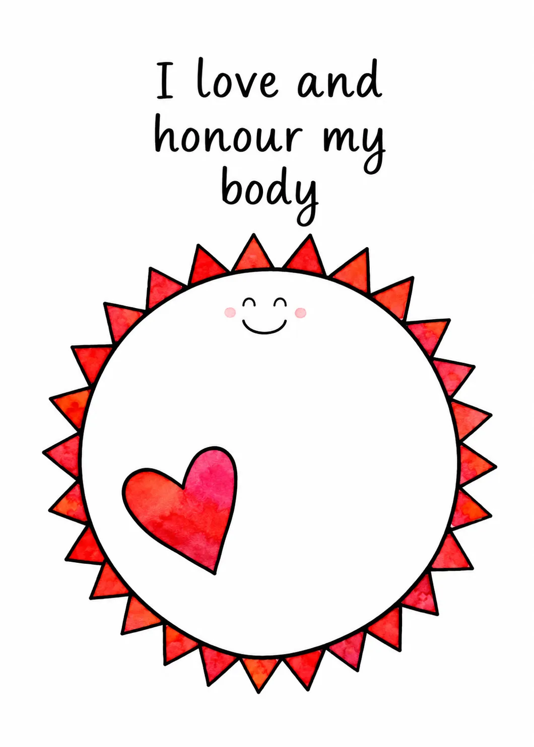 I love and honor by body