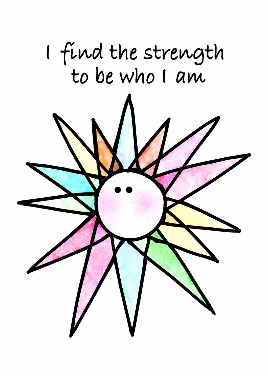 I find the strength to be who I am