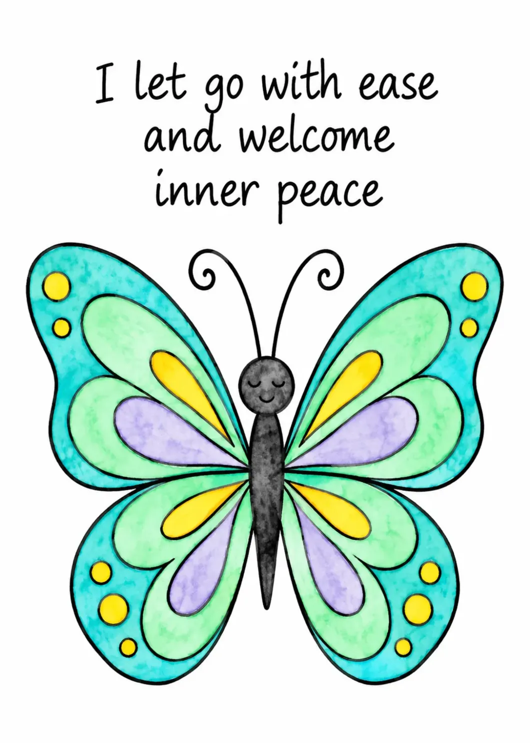 I let go with ease and welcome inner peace