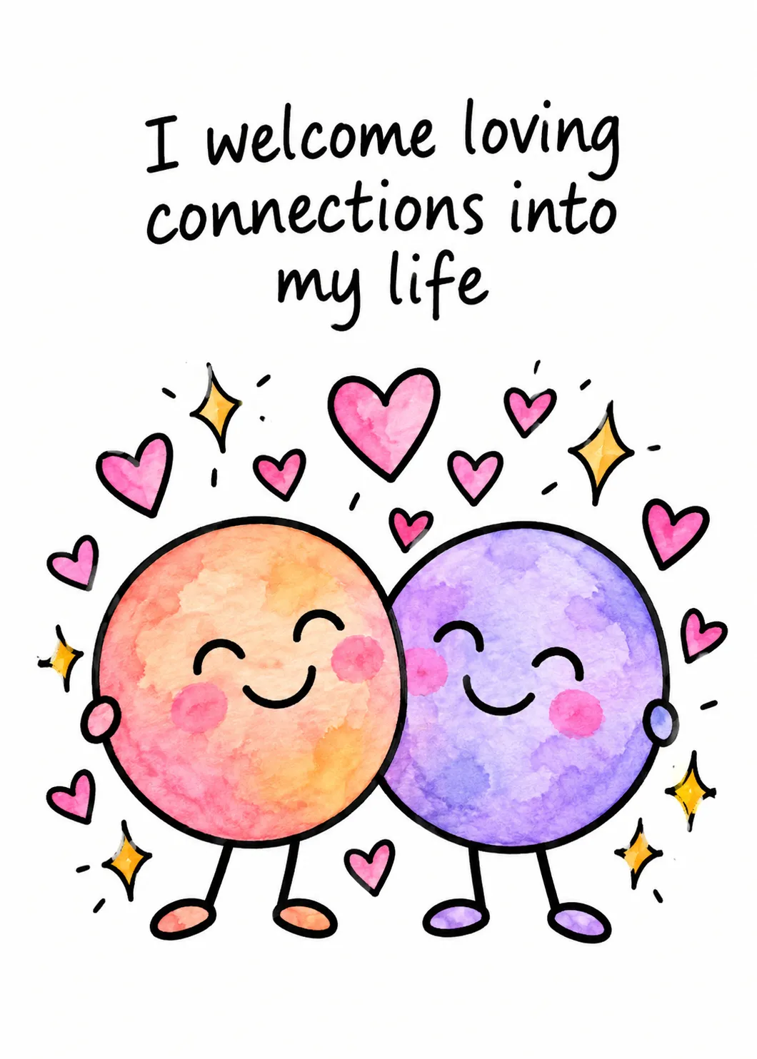 I welcome loving connections into my life
