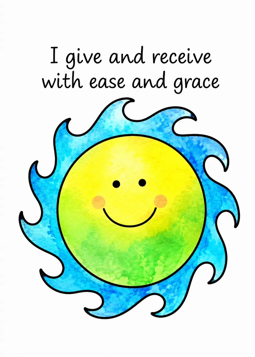 I give and receive with ease and grace
