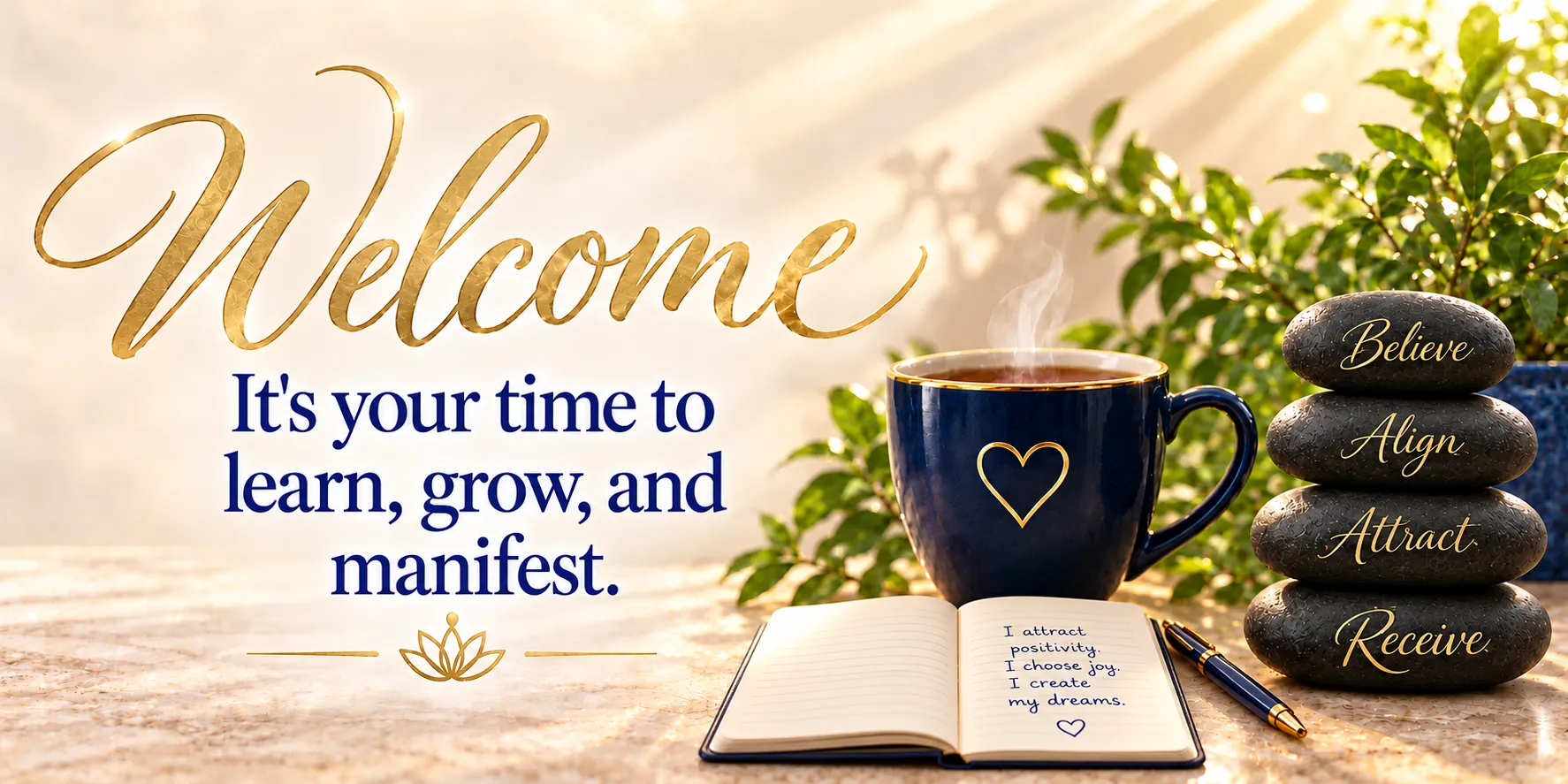 It's your time to learn, grow, and manifest It's your time to learn, grow, and manifest