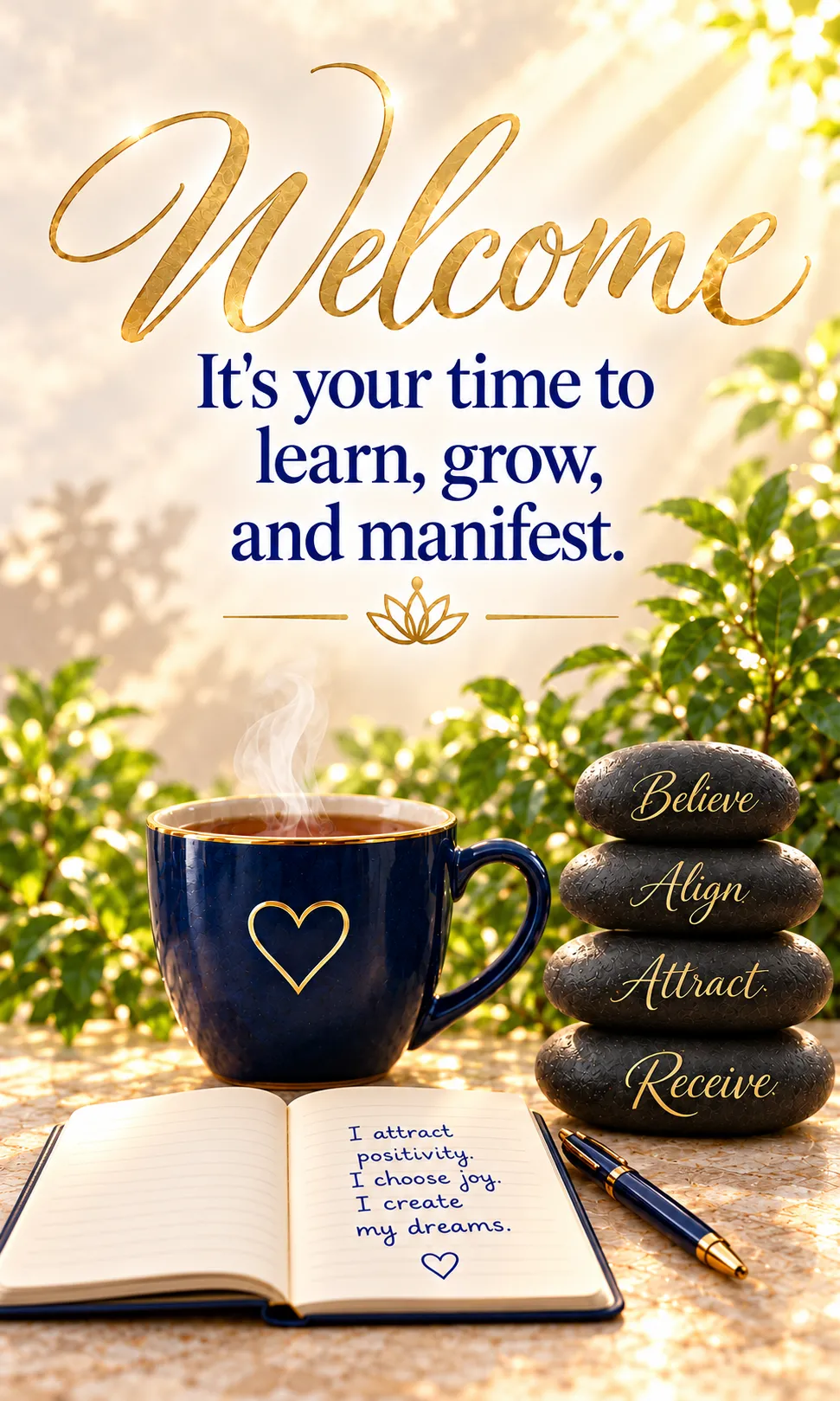 It's your time to learn, grow, and manifest It's your time to learn, grow, and manifest