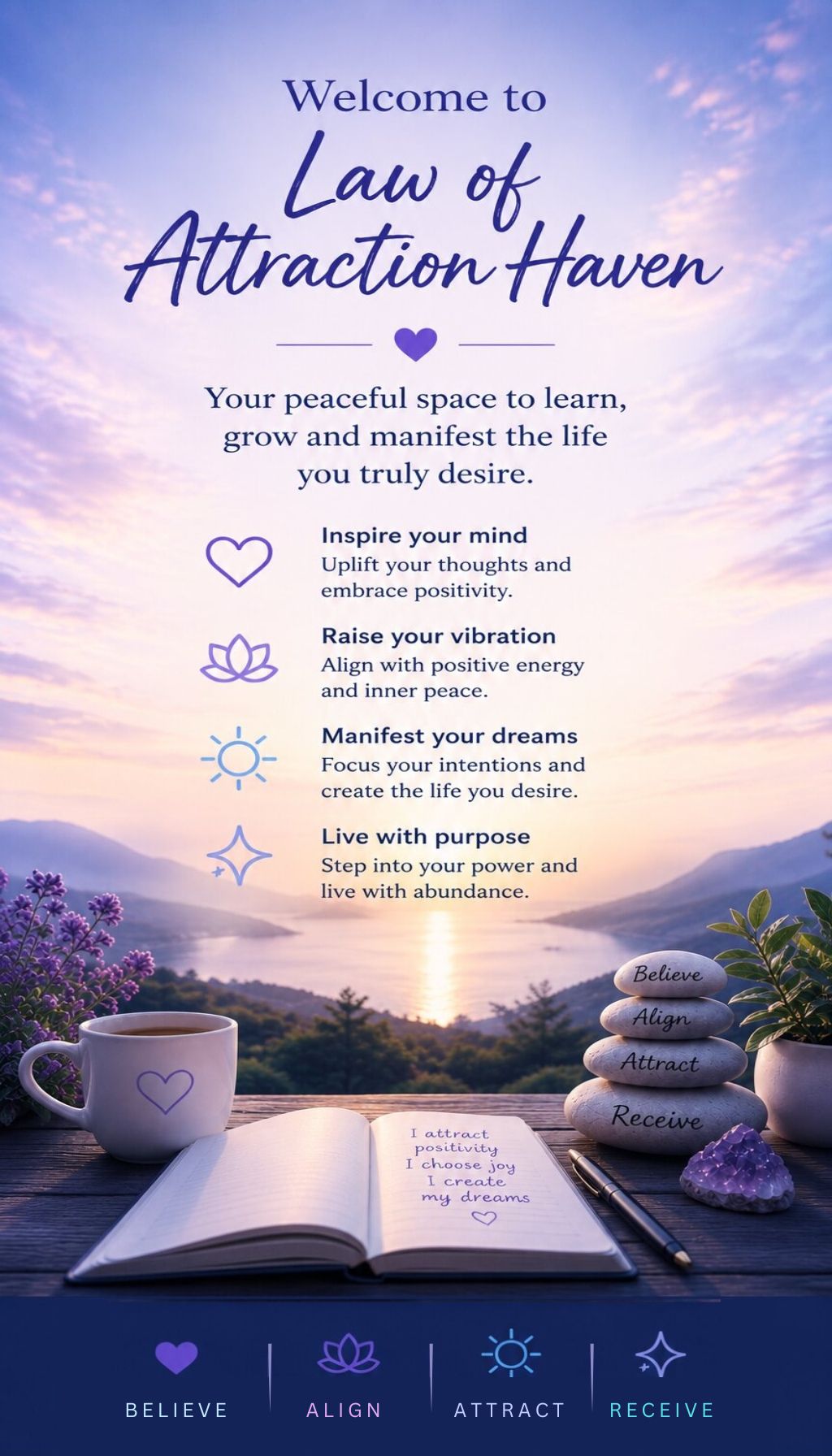 Learn, grow and manifest your ideal life