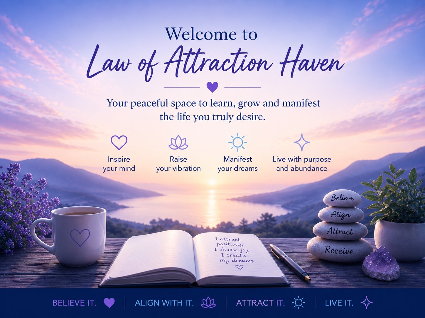 Learn, grow and manifest your ideal life