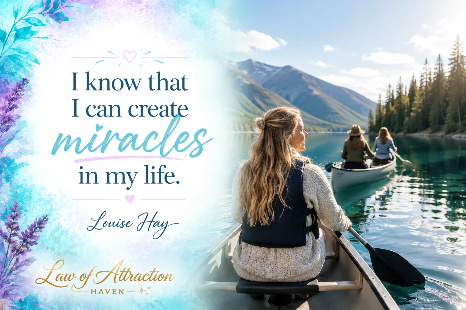 I know that I can create miracles in my life.