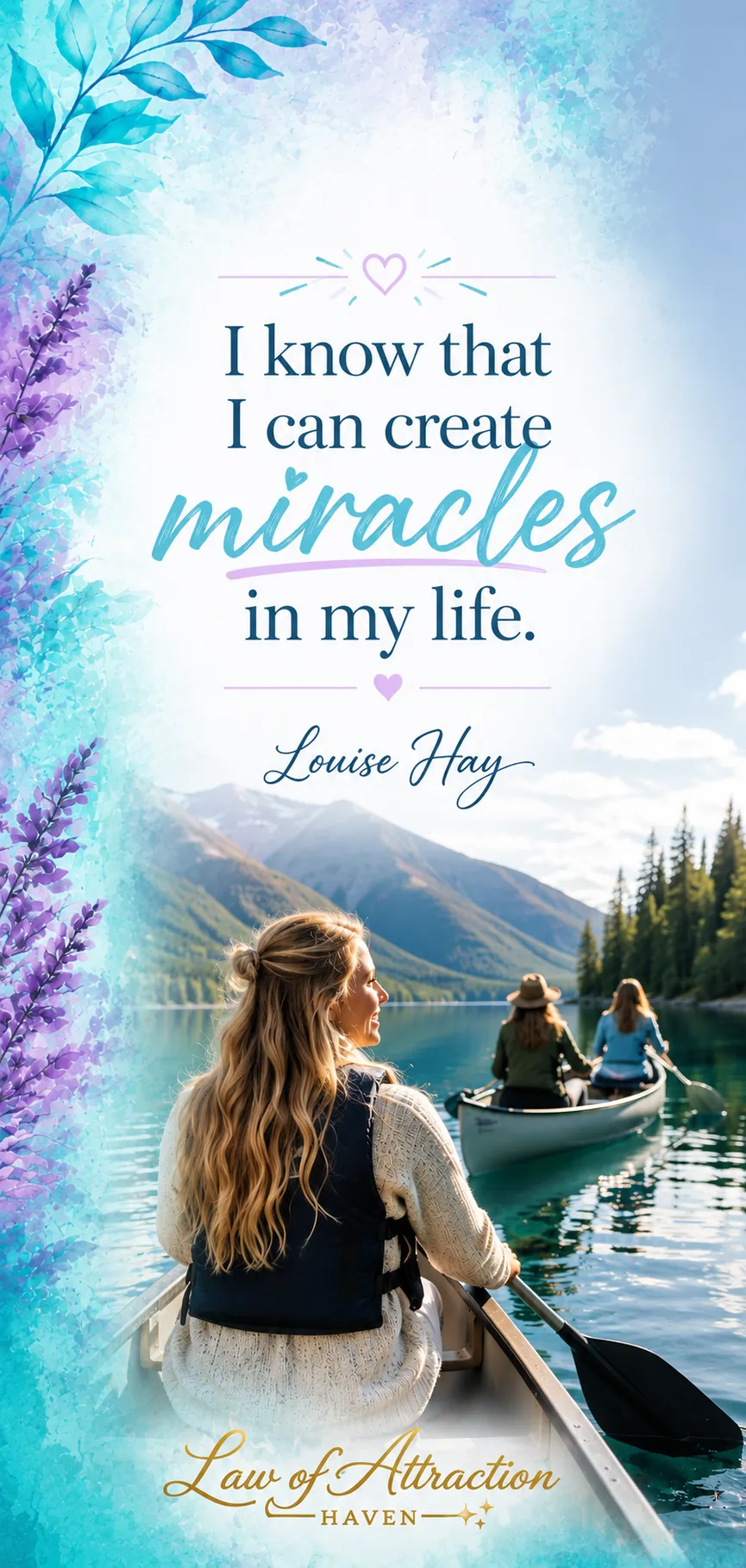 I know that I can create miracles in my life.