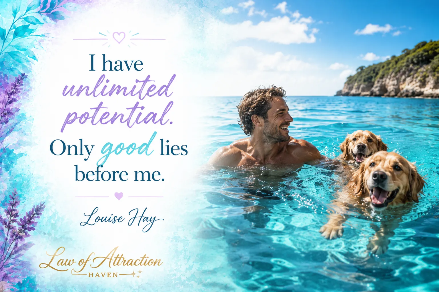 I have unlimited potential. Only good lies before me.