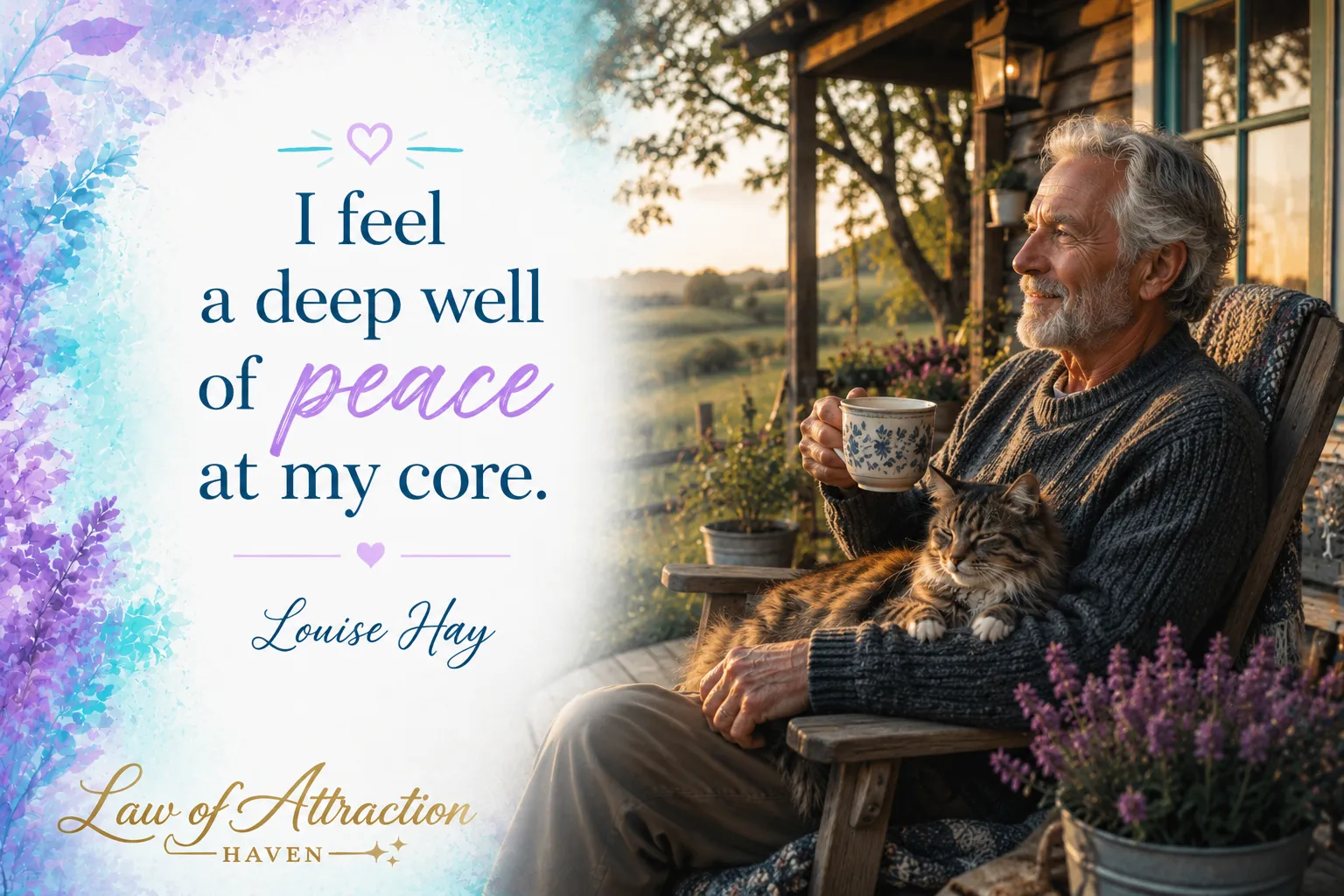 I feel a deep well of peace at my core.