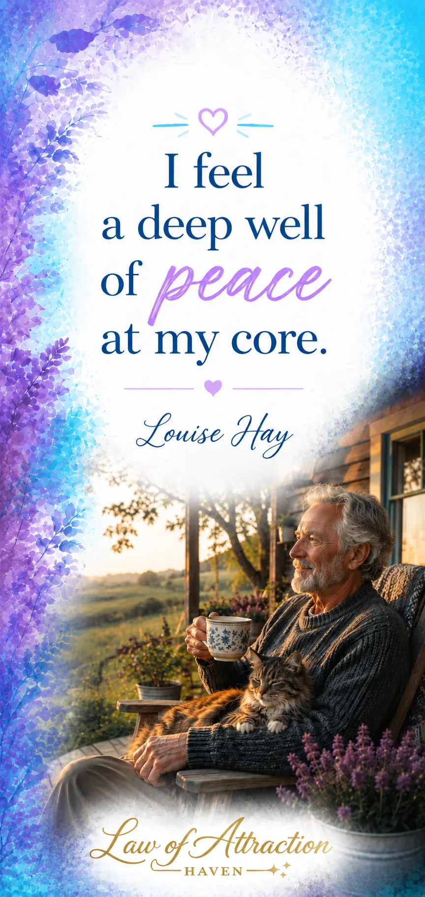 I feel a deep well of peace at my core.