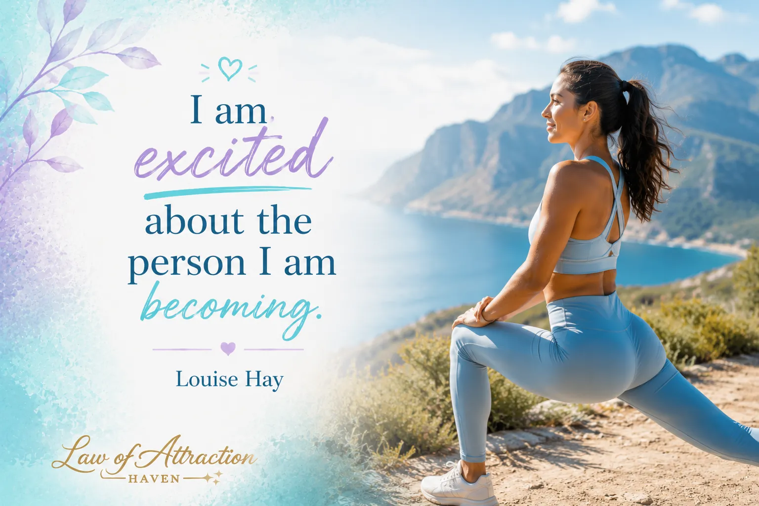 I am excited about the person I am becoming.
