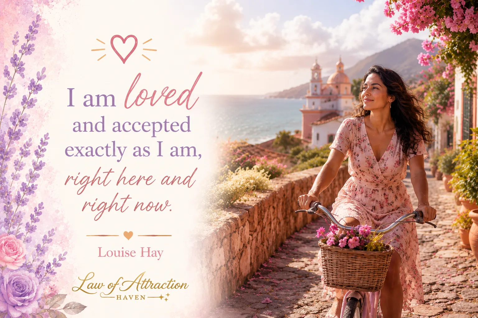 I am loved and accepted exactly as I am, right here and right now.