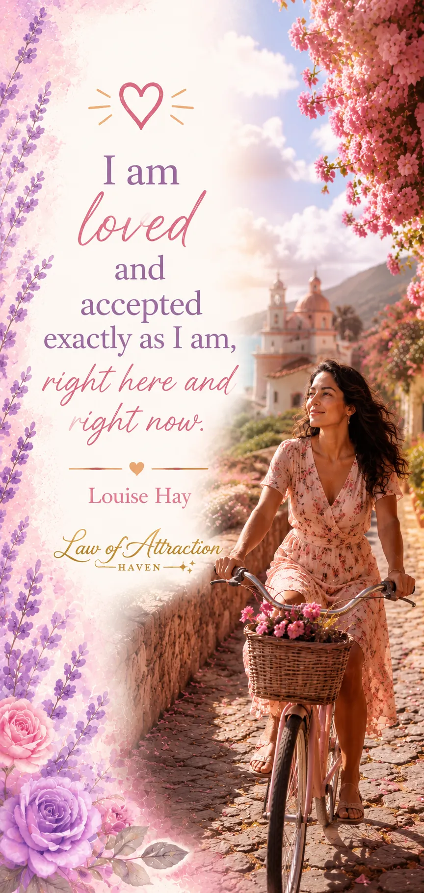 I am loved and accepted exactly as I am, right here and right now.