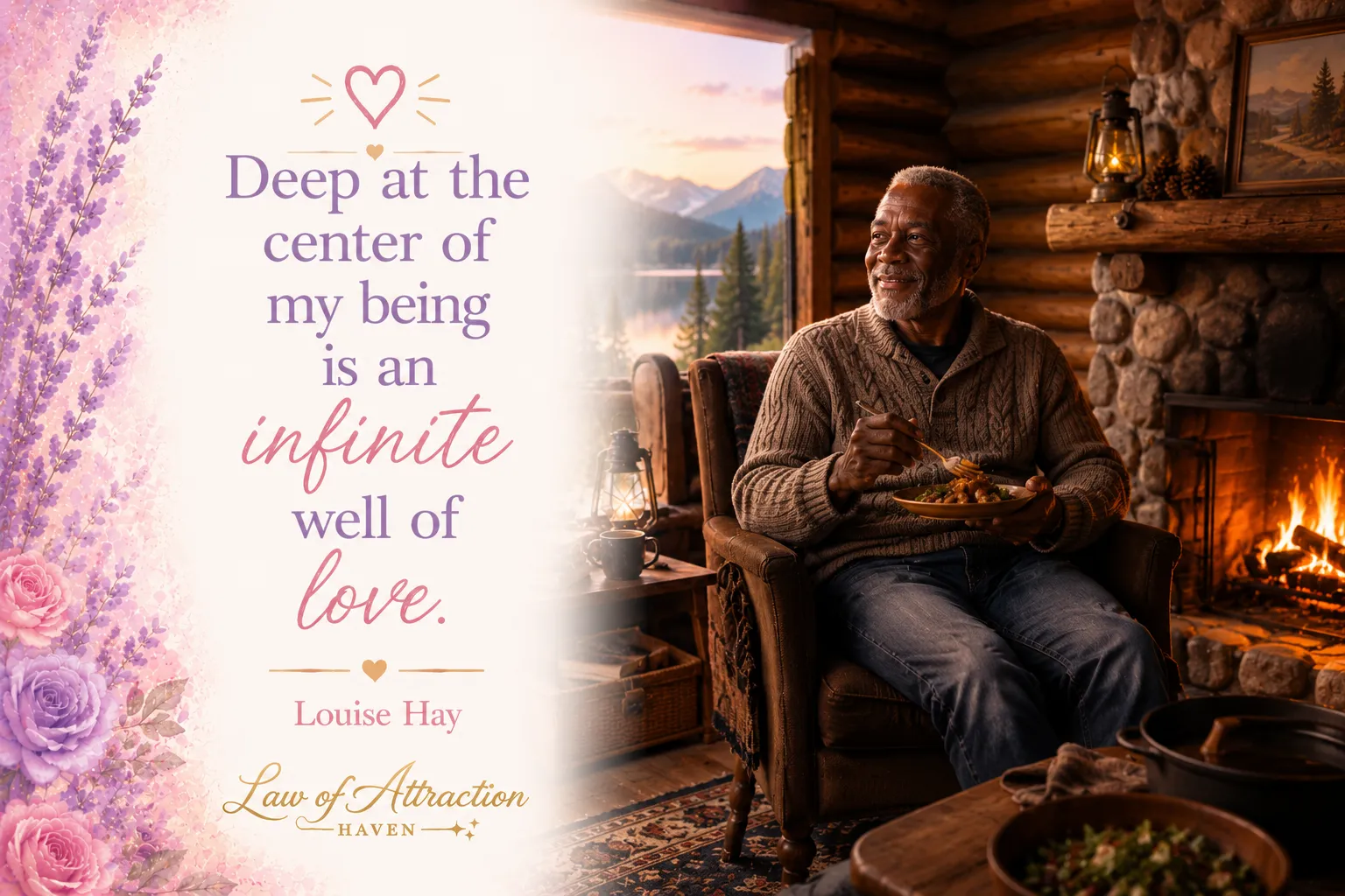 Deep at the center of my being is an infinite well of love.