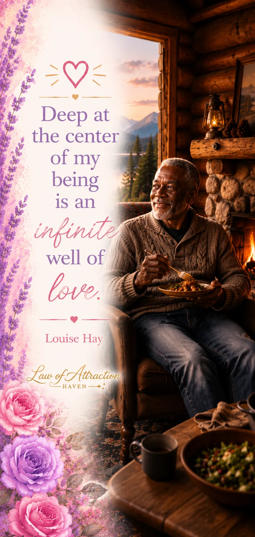 Deep at the center of my being is an infinite well of love.