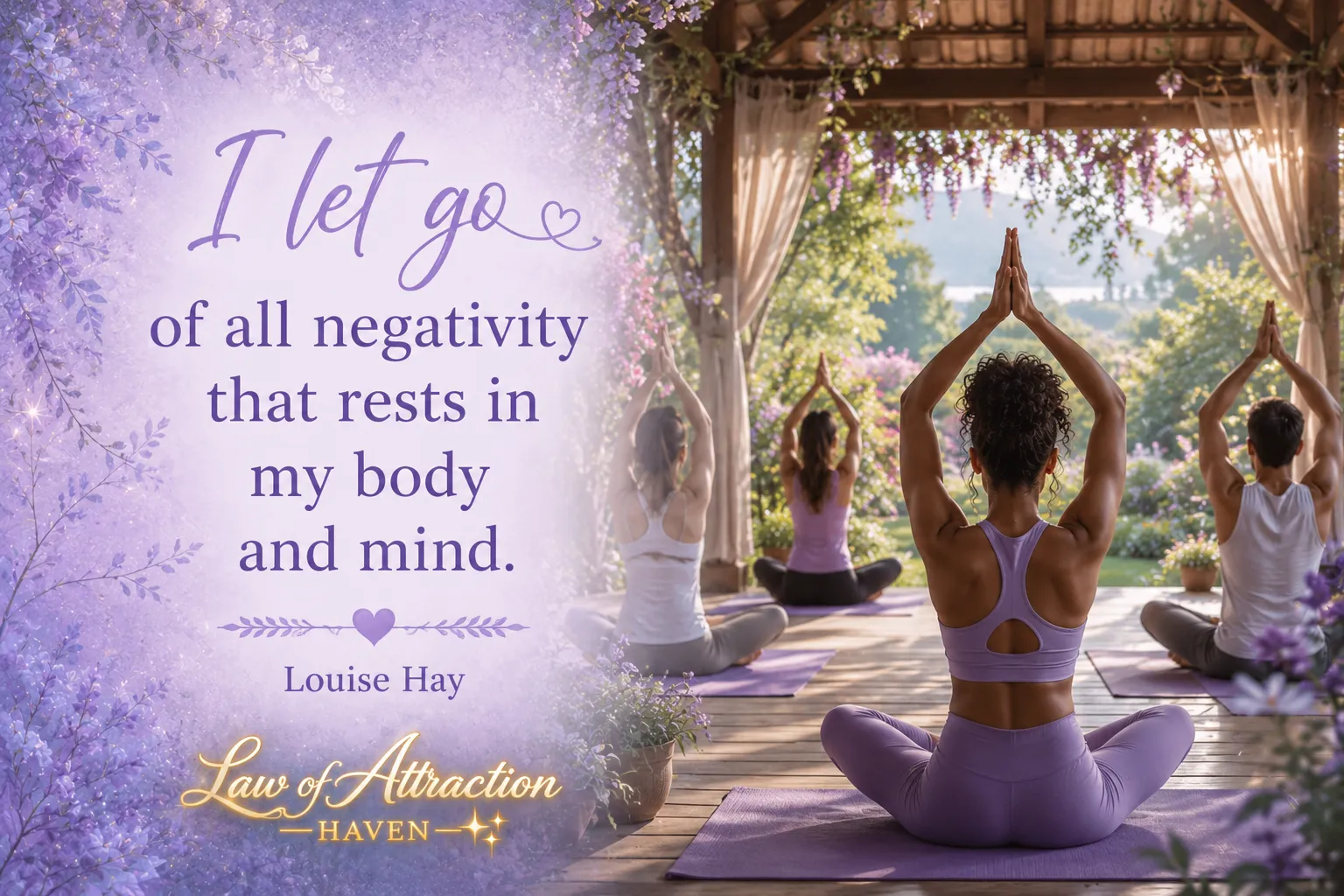 I let go of all negativity that rests in my body and mind.