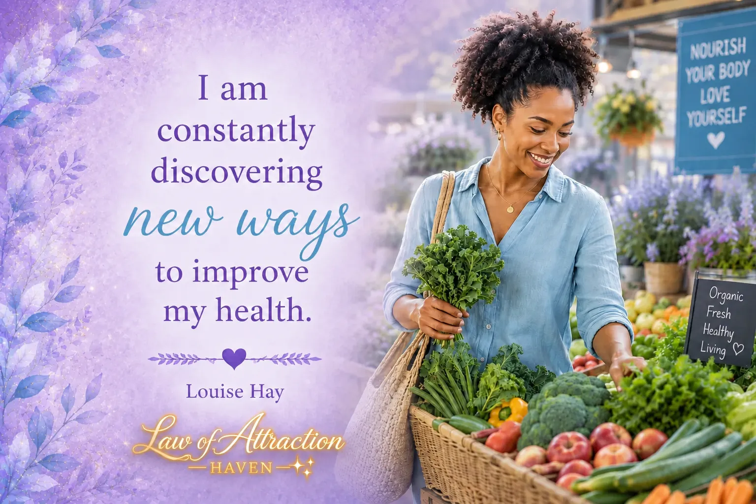 I am constantly discovering new ways to improve my health.