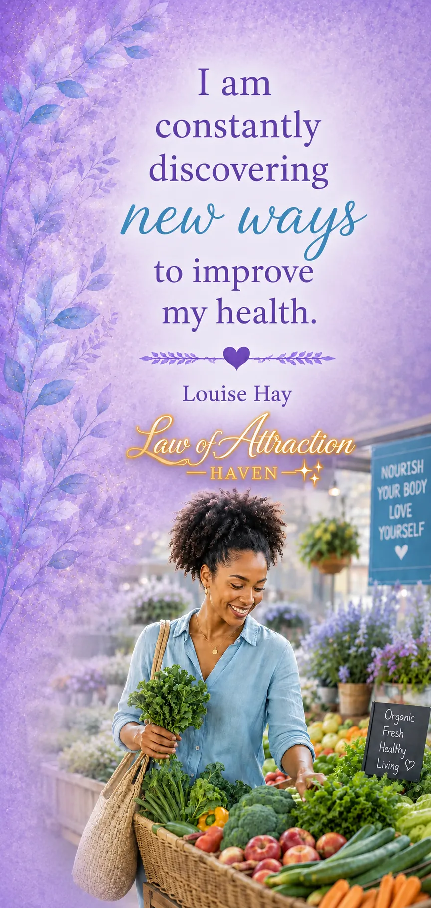 I am constantly discovering new ways to improve my health.
