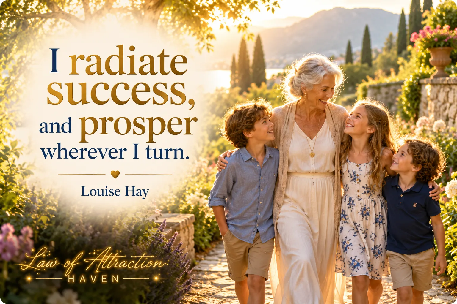 I radiate success, and prosper wherever I turn.