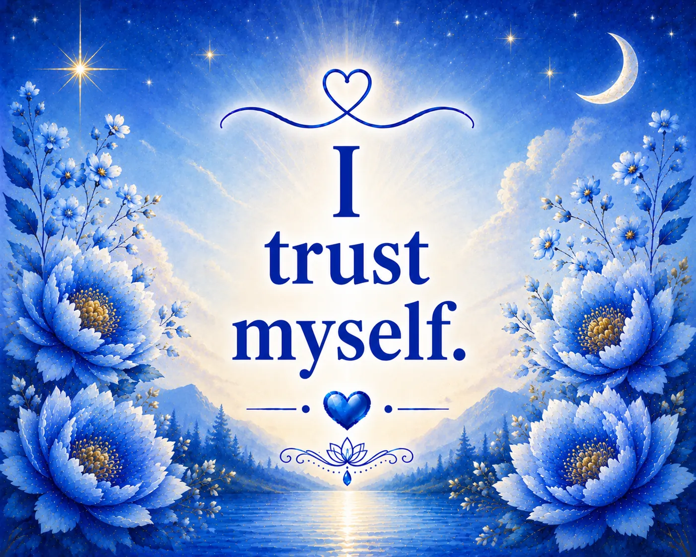 I trust myself.