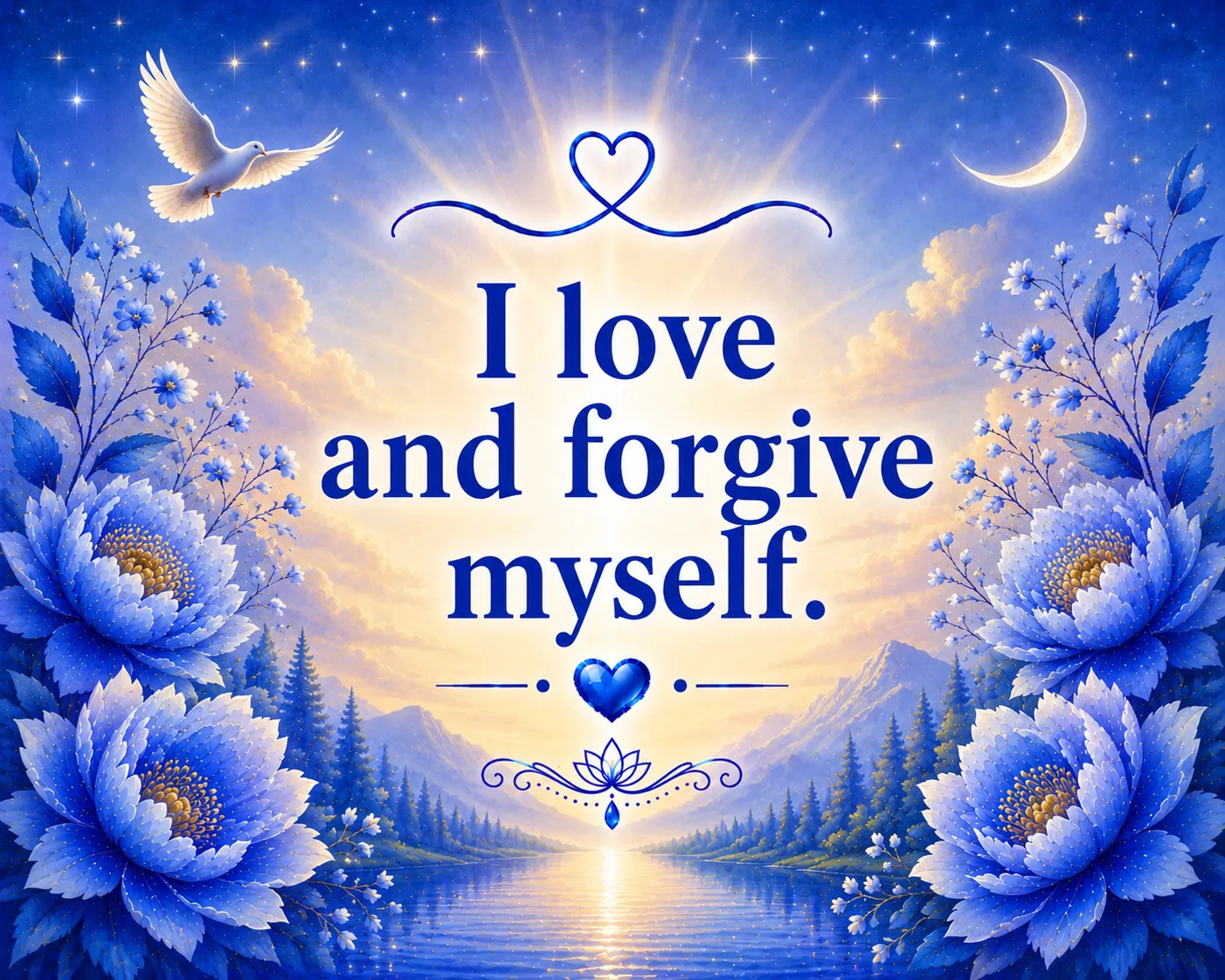 I love and forgive myself.