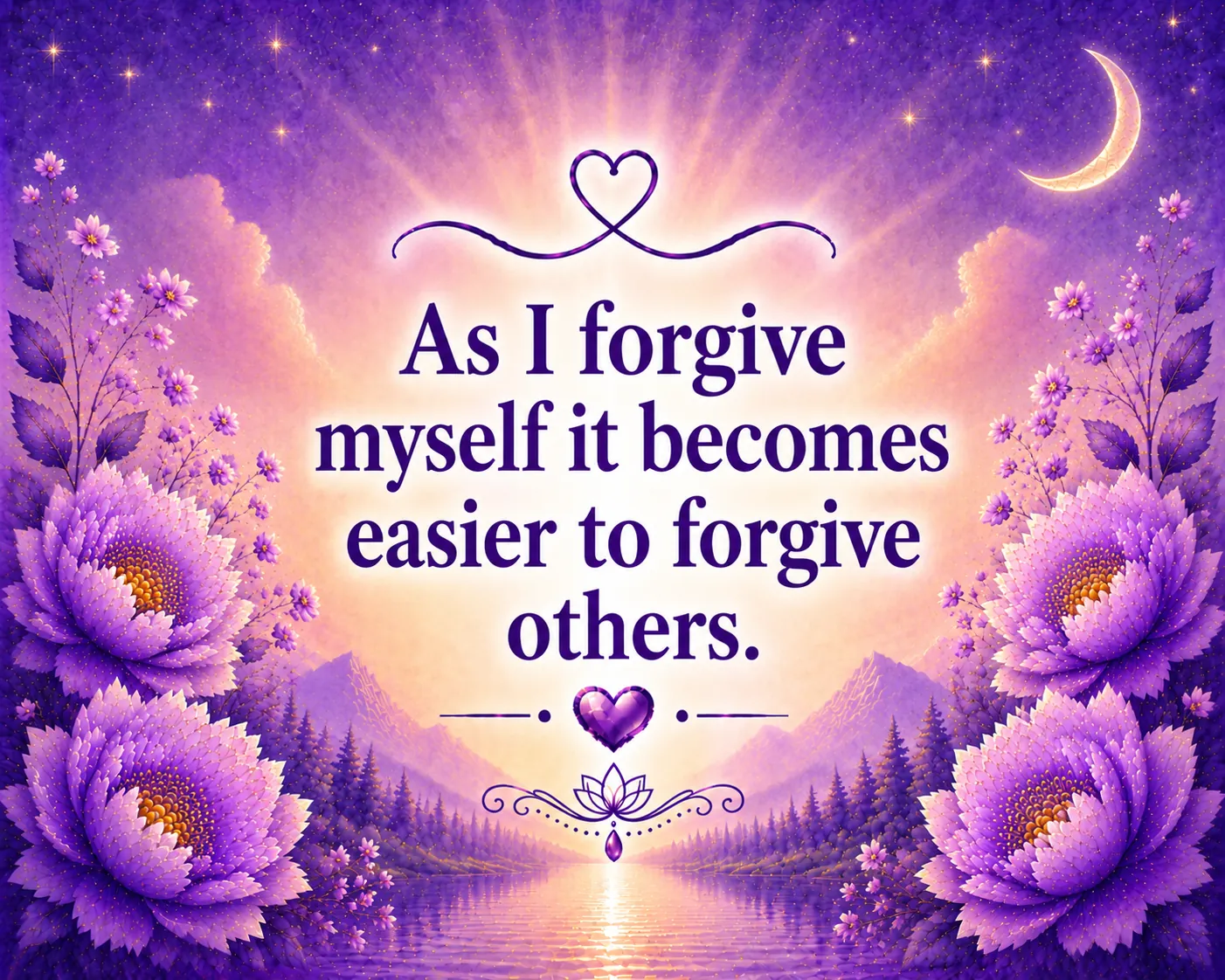 As I forgive myself it becomes easier to forgive others.