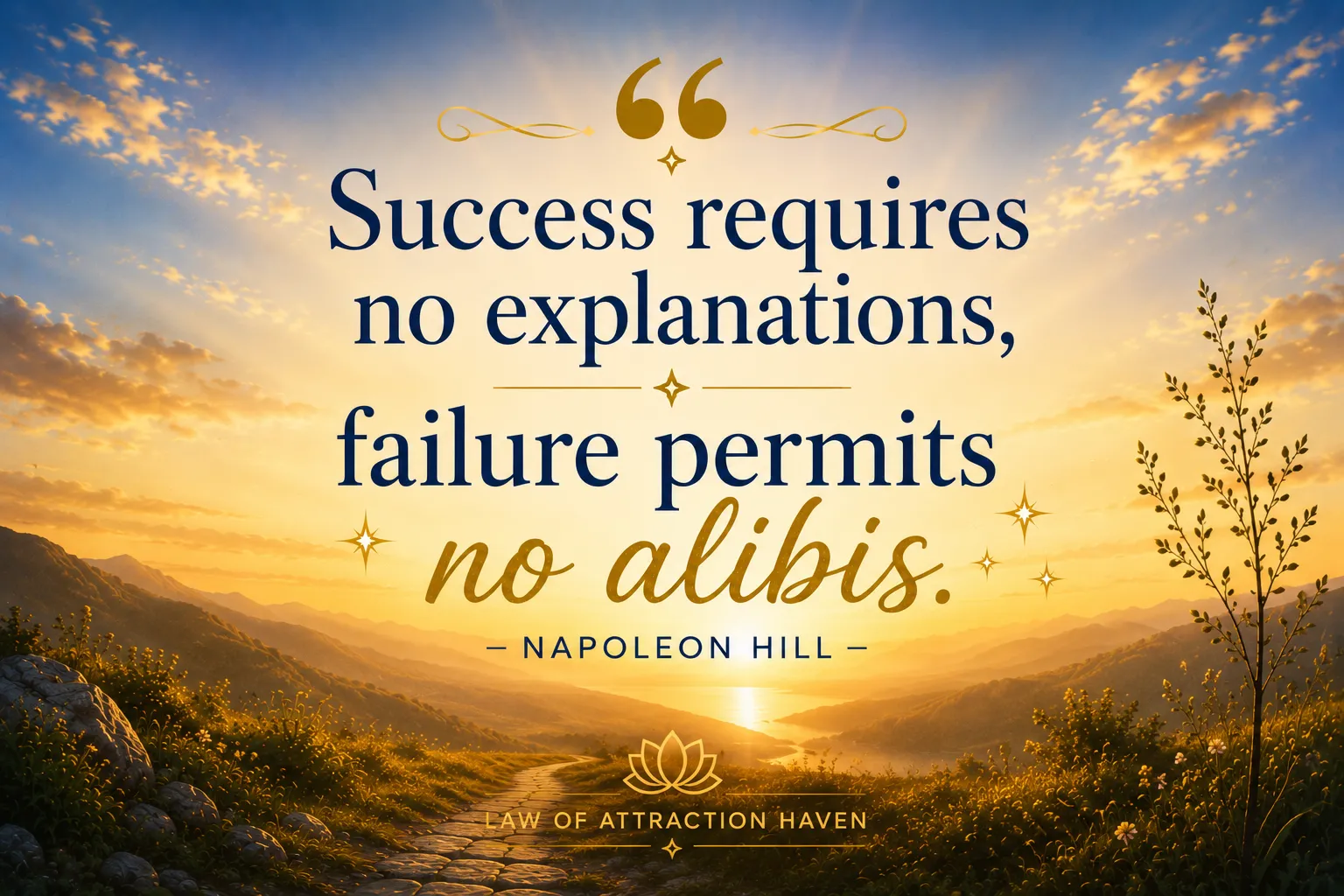 Success requires no explanations, failure permits no alibis. Success requires no explanations, failure permits no alibis.