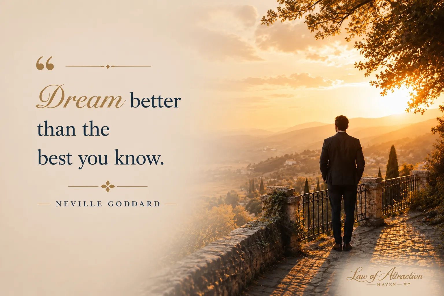 "Dream better than the best you know."