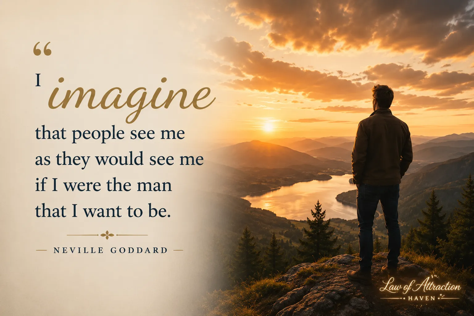 "I imagine that people see me as they would see me if I were the man that I want to be."
