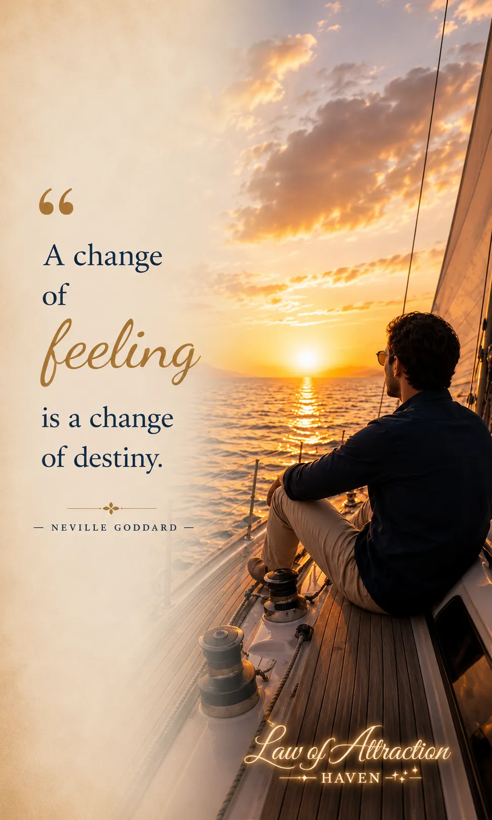 "A change of feeling is a change of destiny"