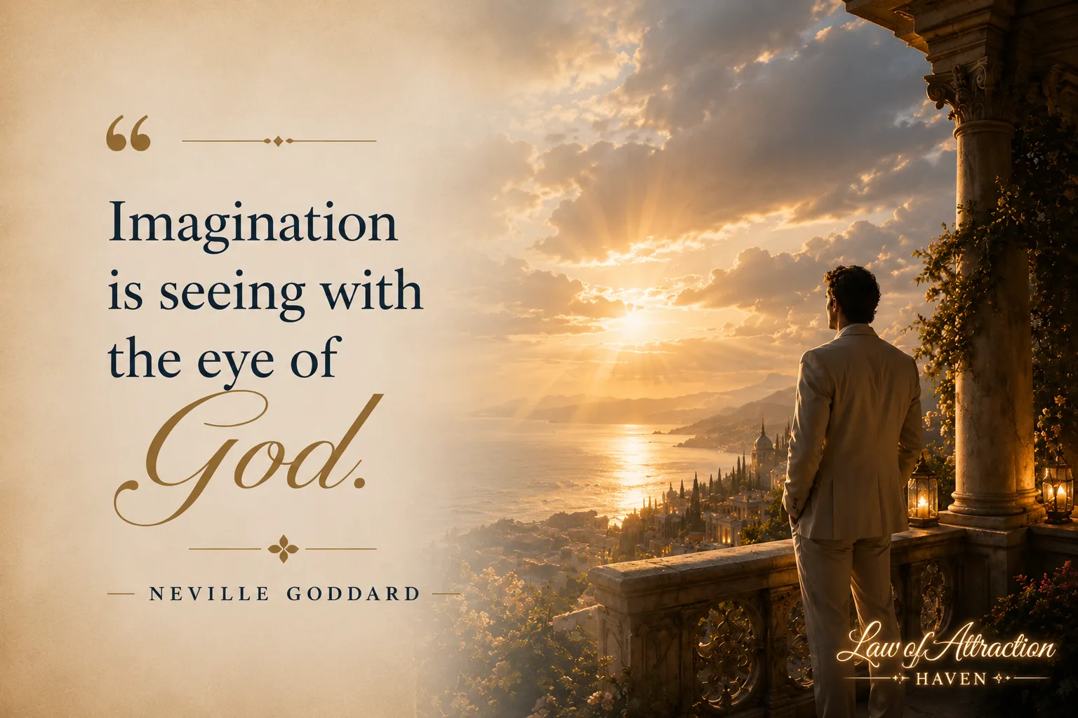 "Imagination is seeing with the eye of God."
